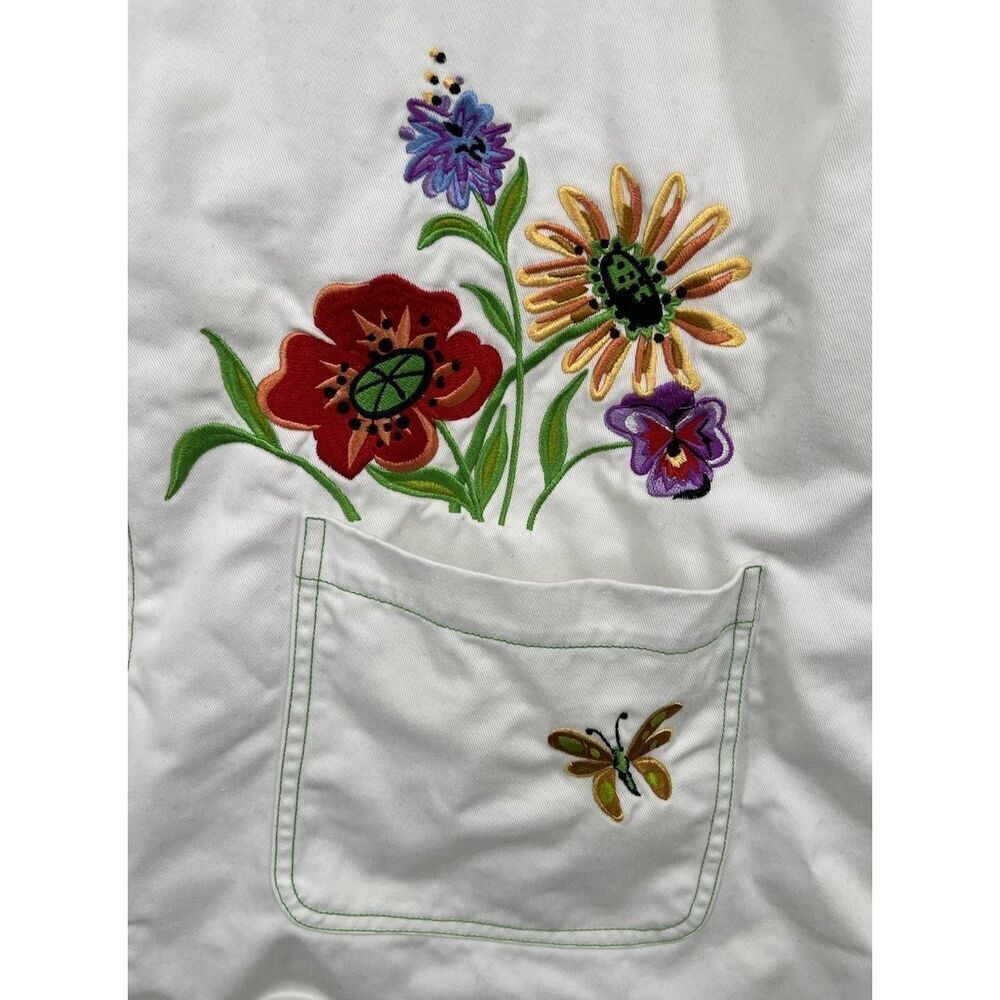 Bob Mackie Wearable Art Size 2x Embroidered Floral Hummingbird Full Zip Jacket - Picture 3 of 7